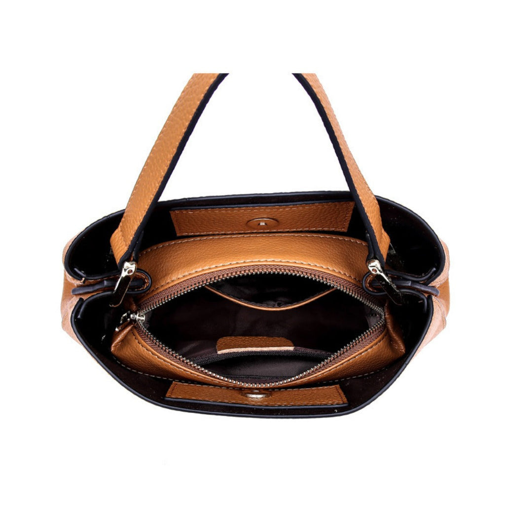Casual Leather Tote & Shoulder Crossbody Bag -Versa