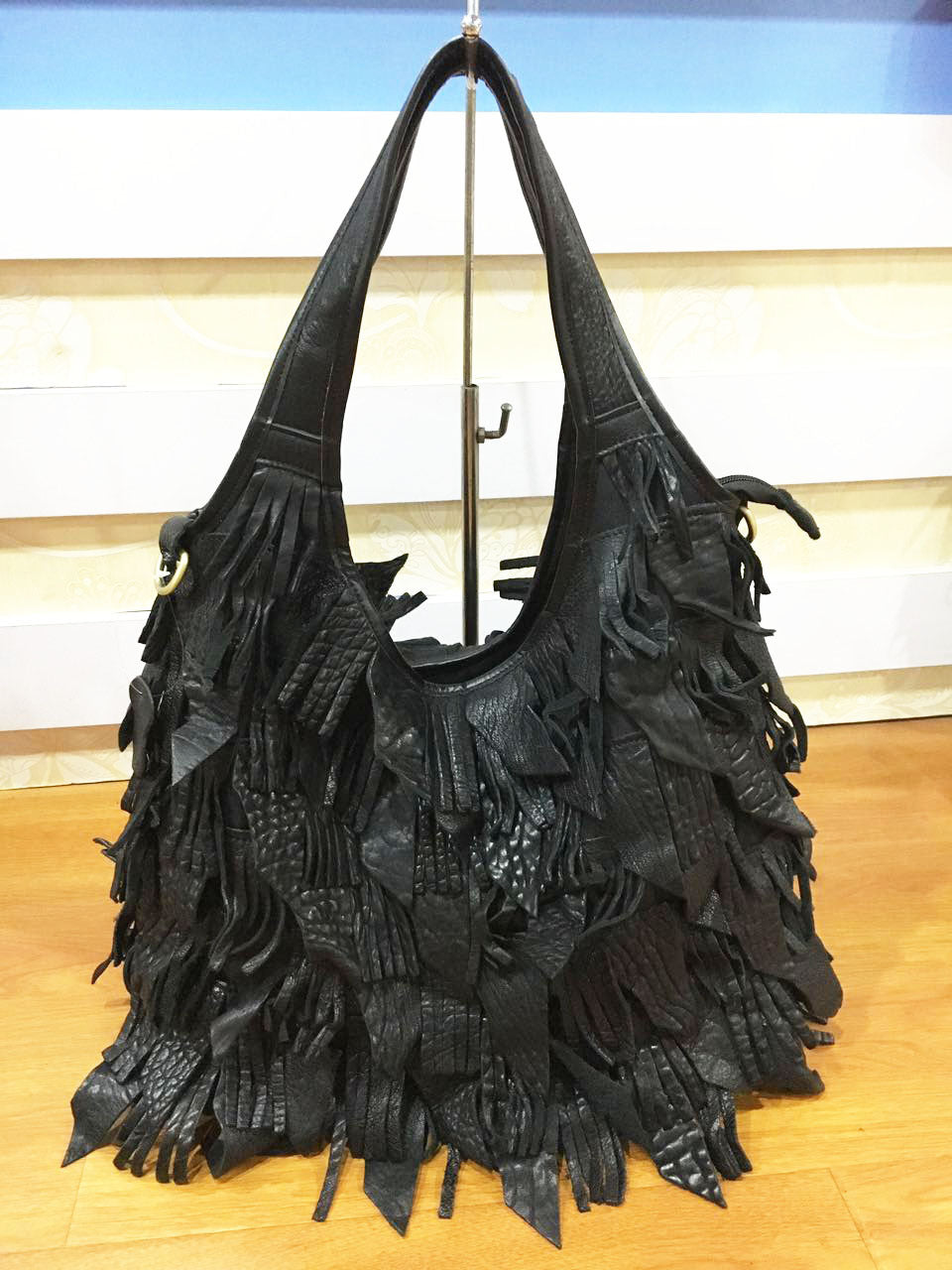 Leather Hobo Handbag