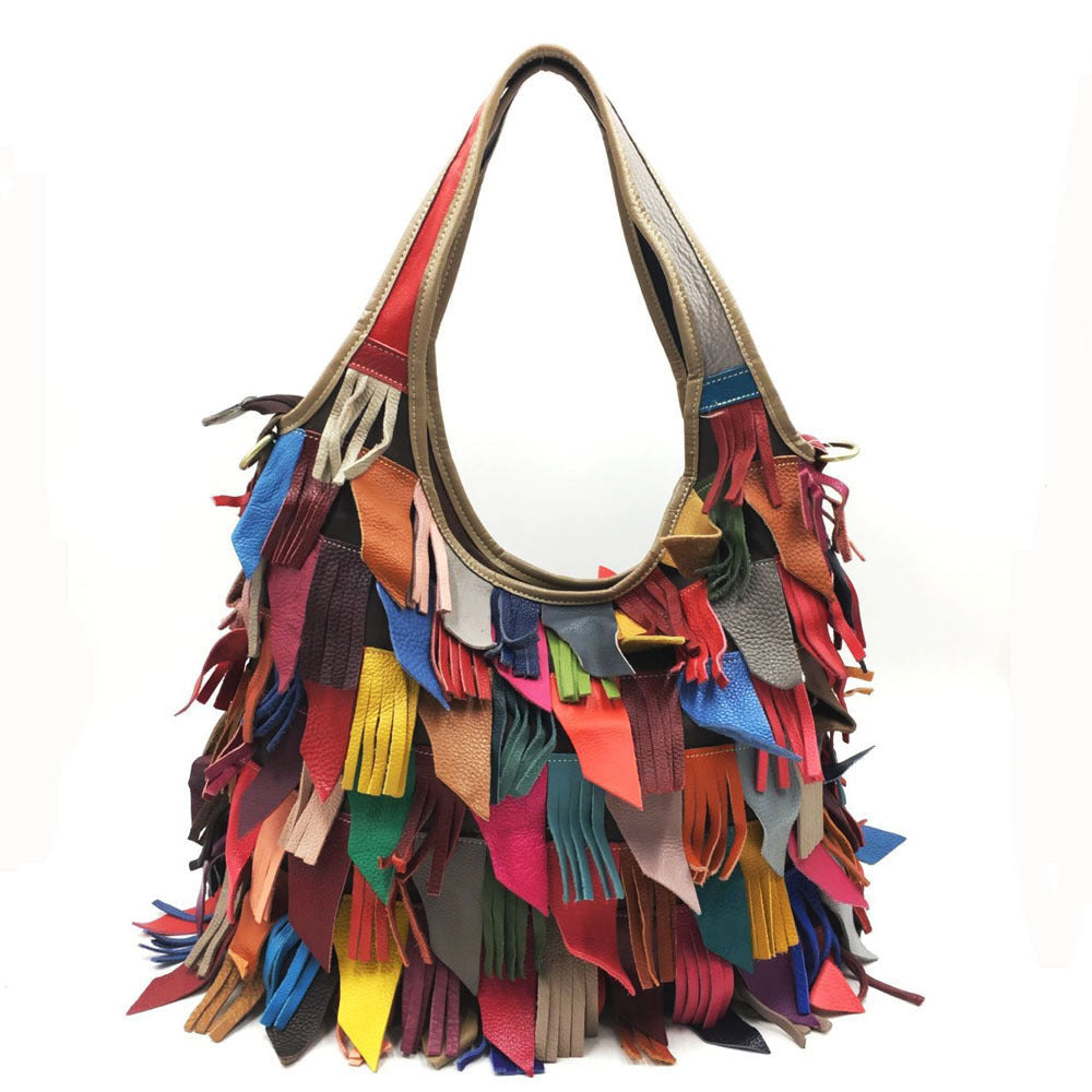Leather Hobo Handbag