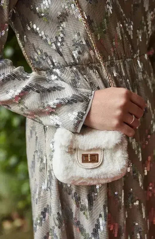 Vegan Fur Micro Bag - Convertible Mini Purse