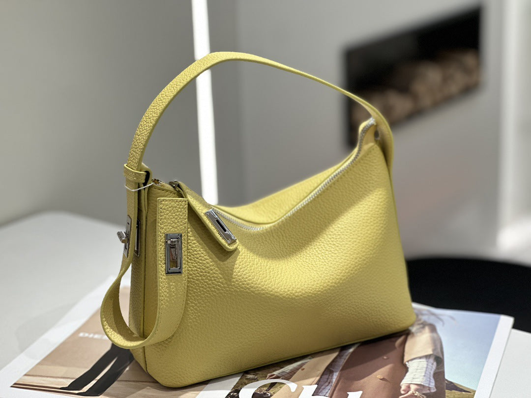 Cowhide Underarm Bag