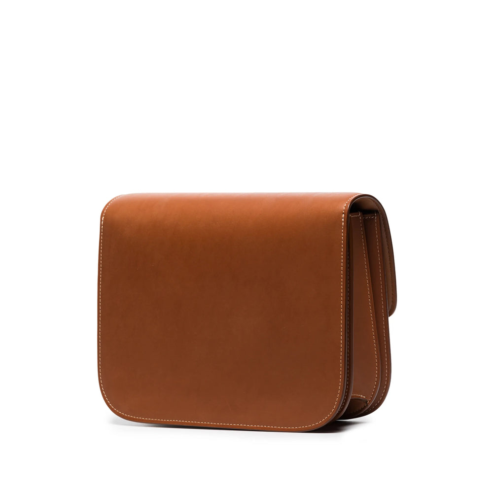 Celine Classic Box Tan Leather Shoulder Bag