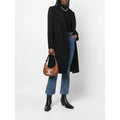 Celine Ava Camel Leather Shoulder Bag with Triomphe Embroidery