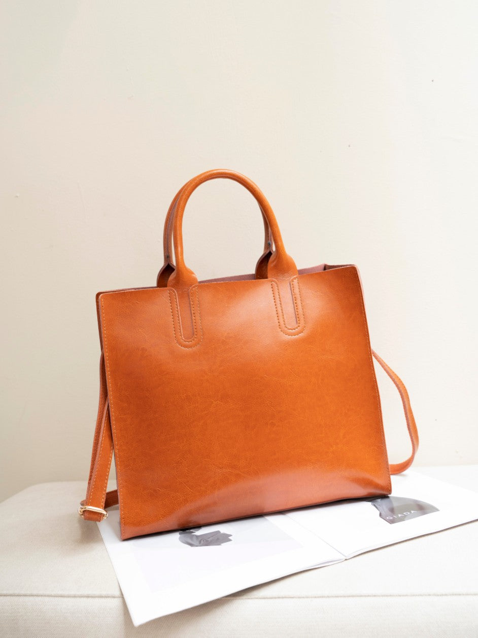 Genuine Leather Women's Commuter Bag