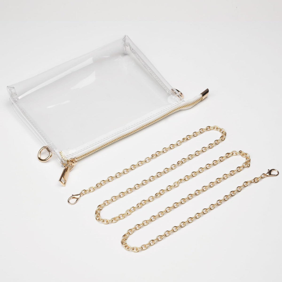 BS-VOG Clear Purse for Women - Stadium Approved Small Crossbody Bag with Zipper