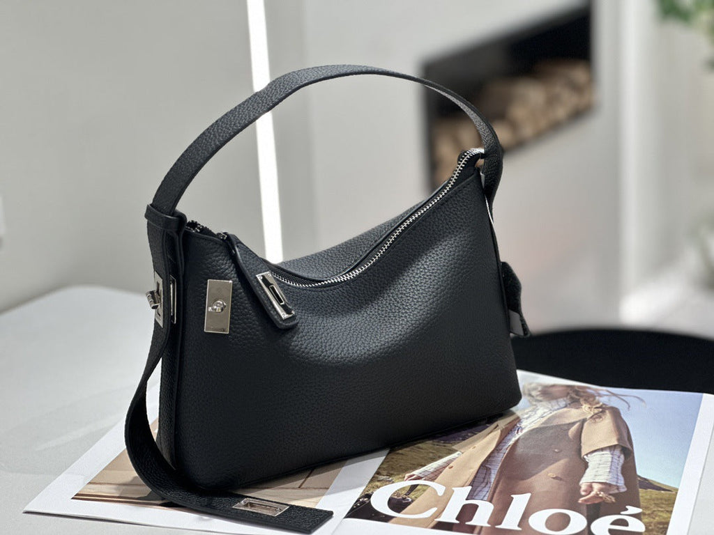 Cowhide Underarm Bag