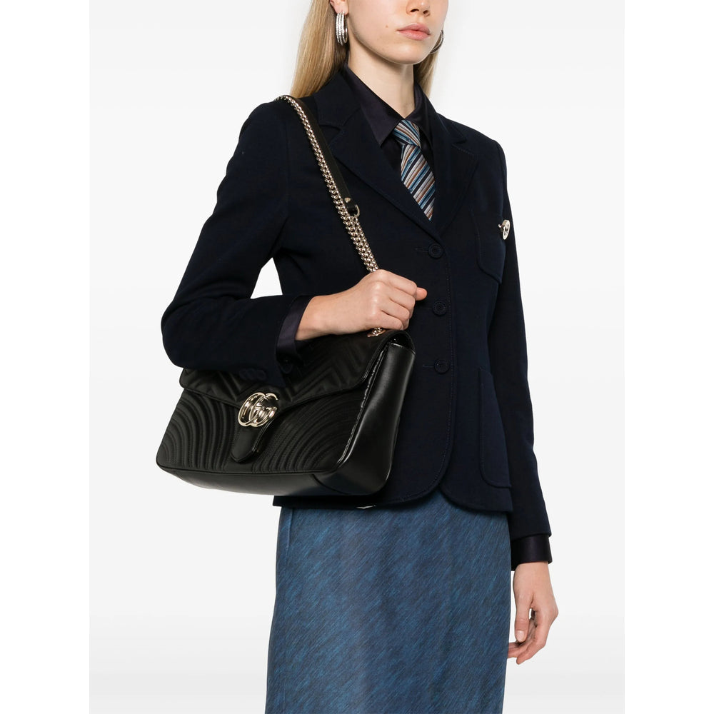 Gucci GG Marmont Black Quilted Leather Shoulder Bag