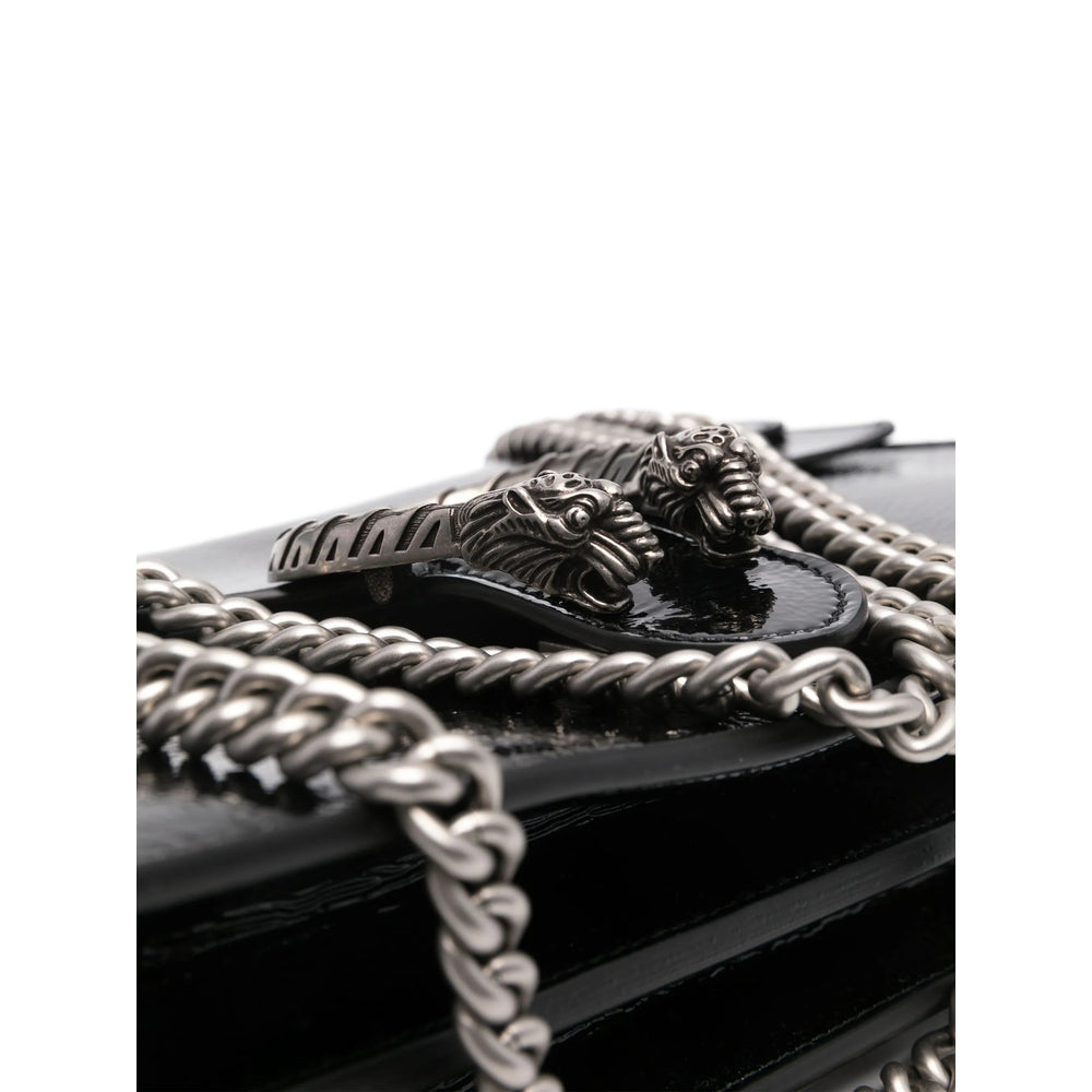 Gucci Dionysus Black Patent Leather Shoulder Bag