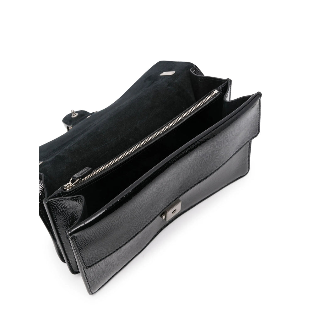 Gucci Dionysus Black Patent Leather Shoulder Bag