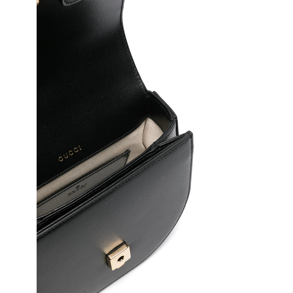 Gucci Horsebit 1955 Black Leather Top-Handle Bag