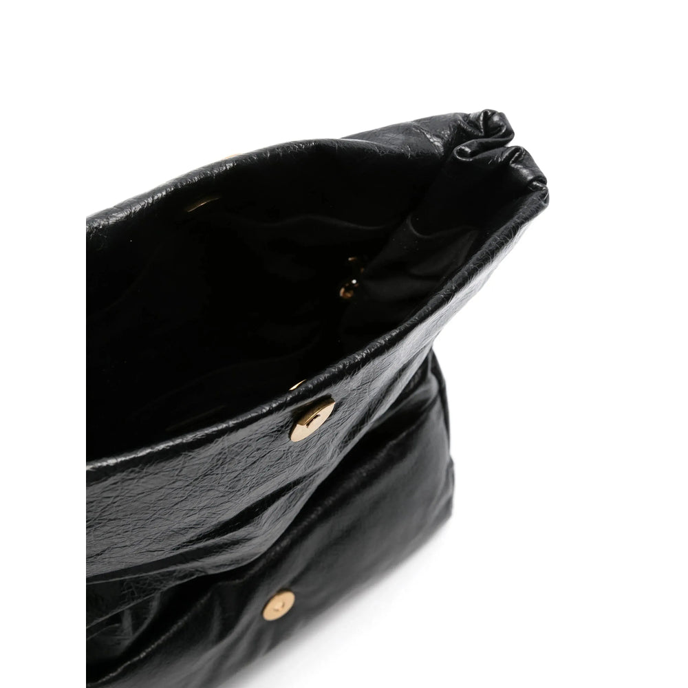Balenciaga BB Soft Black Leather Chain Shoulder Bag