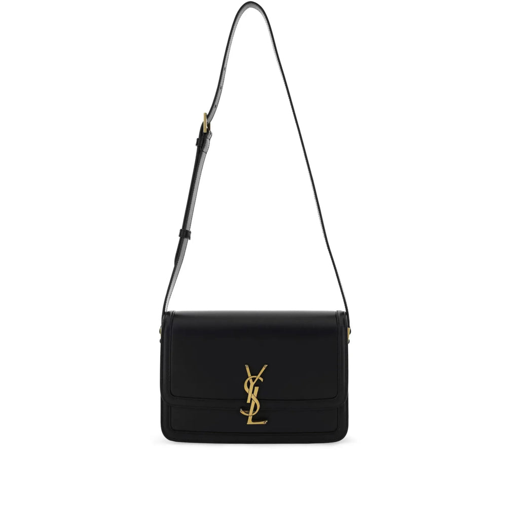 Gucci Black Leather Tote Bag with Web Buckle