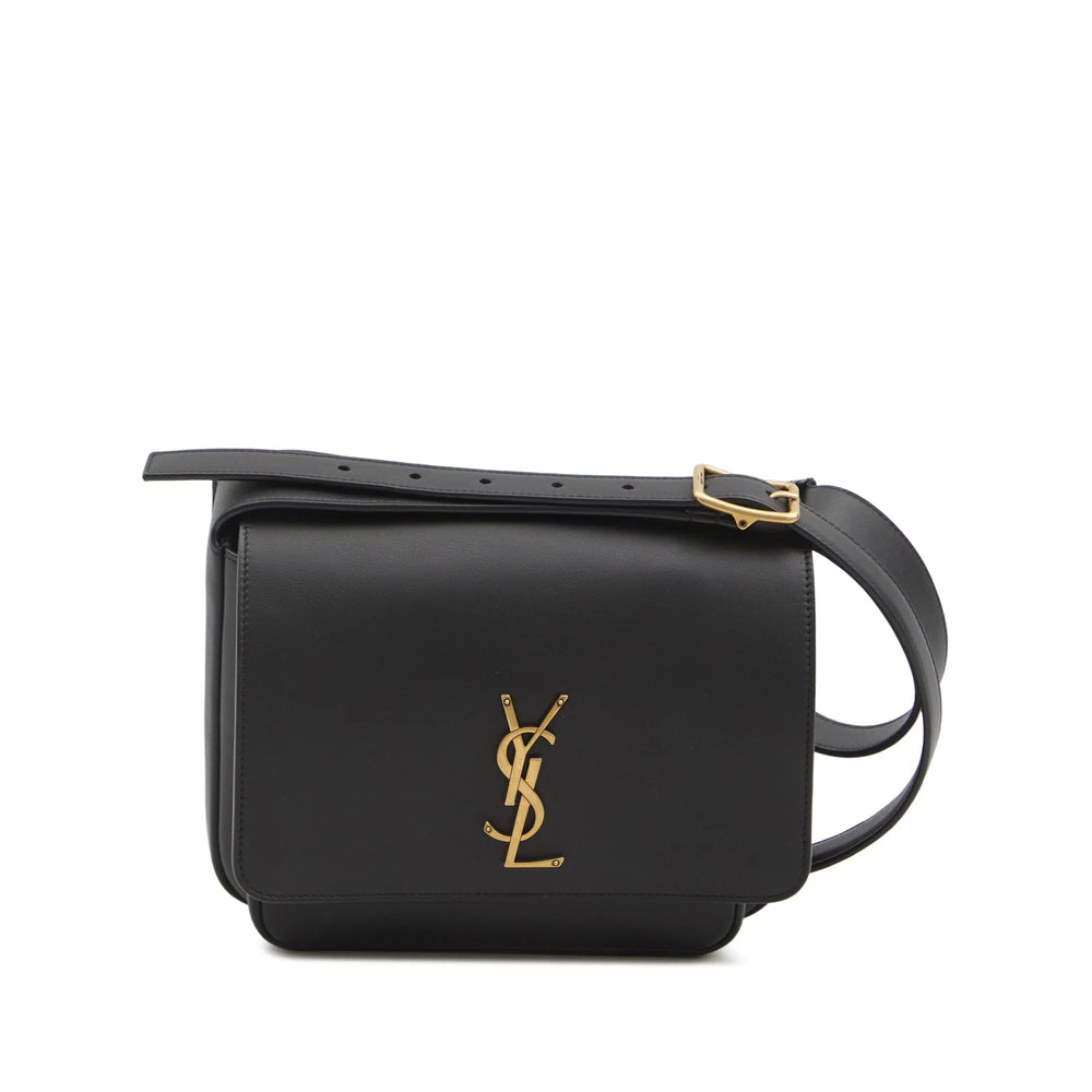Saint Laurent Le Carré Black Leather Shoulder Bag