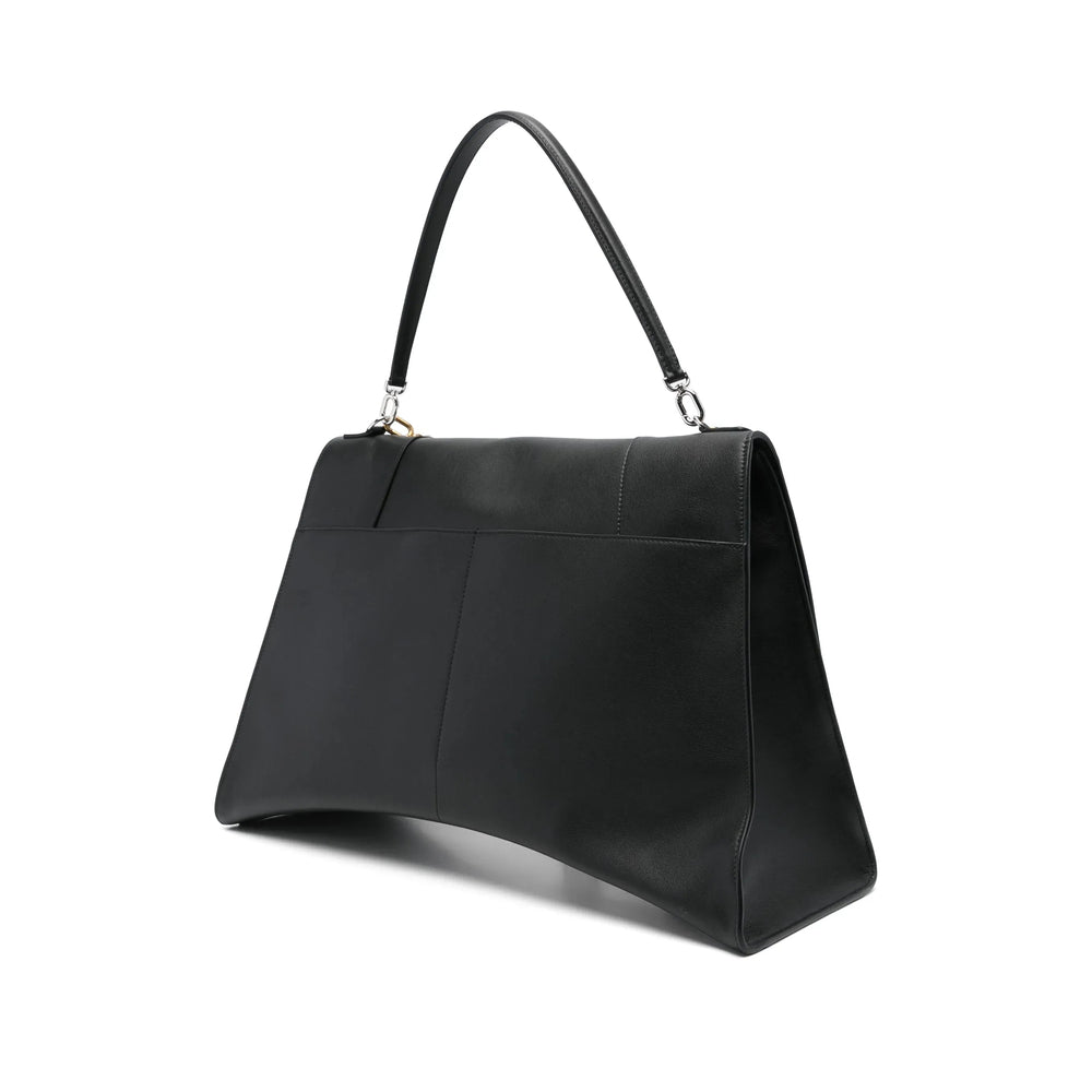 Balenciaga Rodeo Black Leather Handbag with Charms