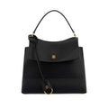 Balenciaga Carrie Black Leather Shoulder Bag