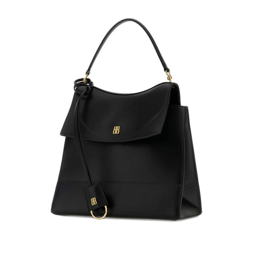 Balenciaga Carrie Black Leather Shoulder Bag