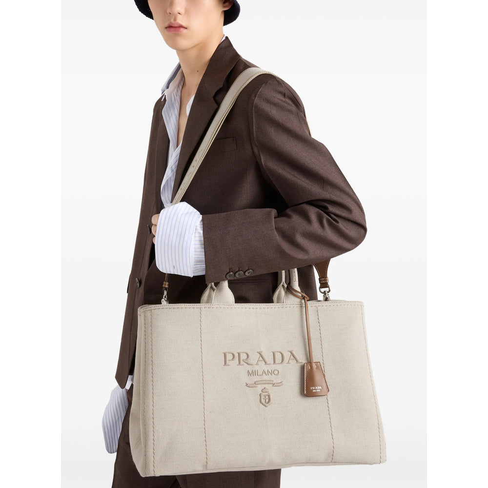 Prada Neutrals Tote Bag
