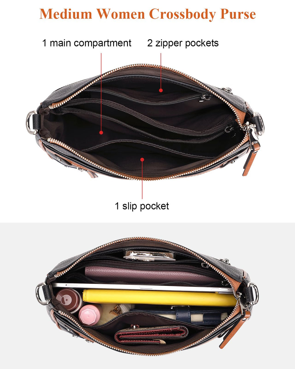 Earth Soft Genuine Leather Crossbody Bag