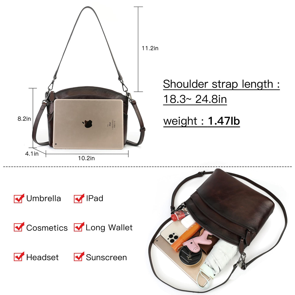 The Heritage Leather Crossbody Bag