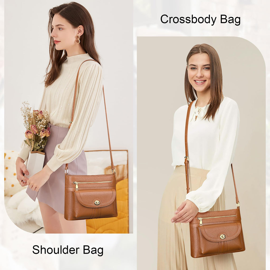 Earth Genuine Leather Crossbody Bag