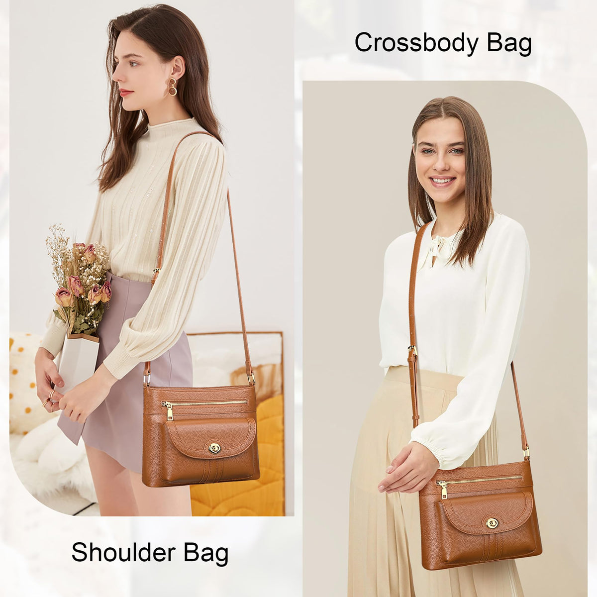 Earth Genuine Leather Crossbody Bag