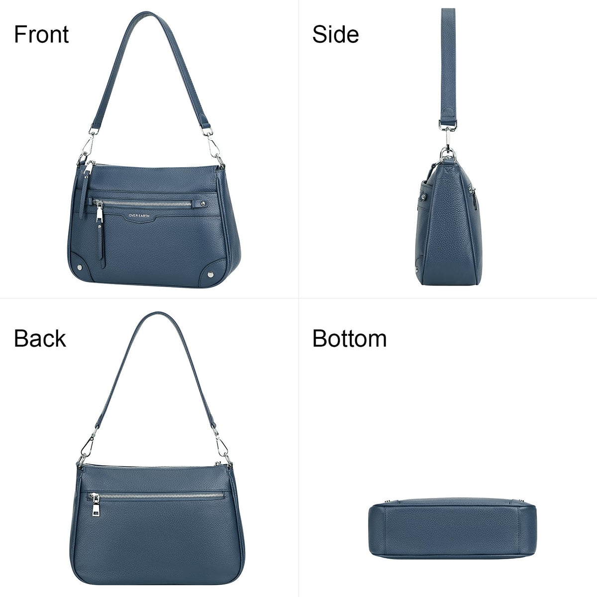 Earth Soft Genuine Leather Crossbody Bag