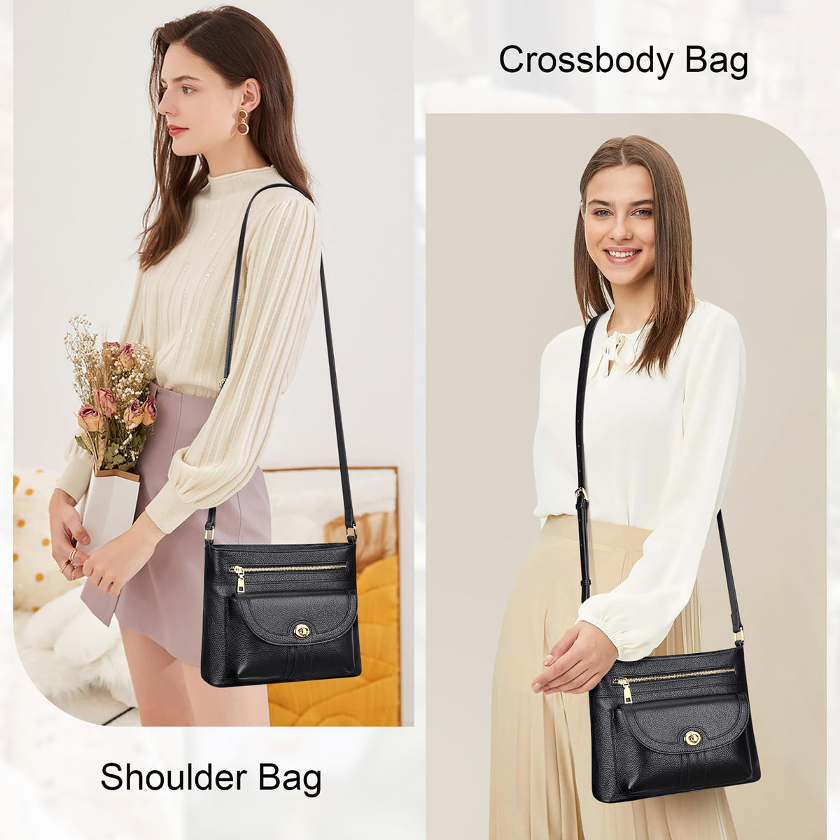 Earth Genuine Leather Crossbody Bag