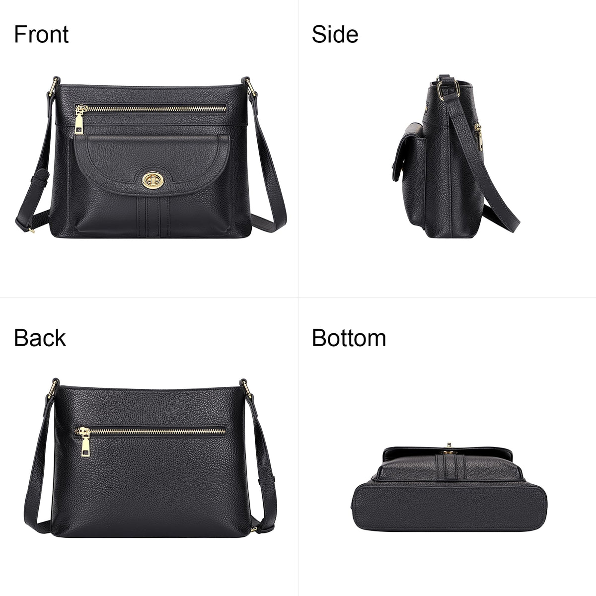 Earth Genuine Leather Crossbody Bag