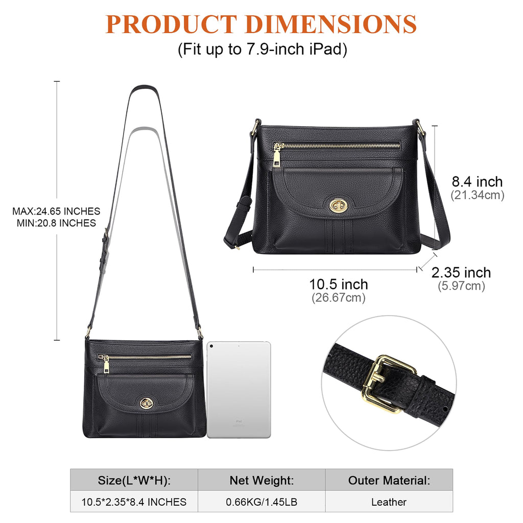 Earth Genuine Leather Crossbody Bag