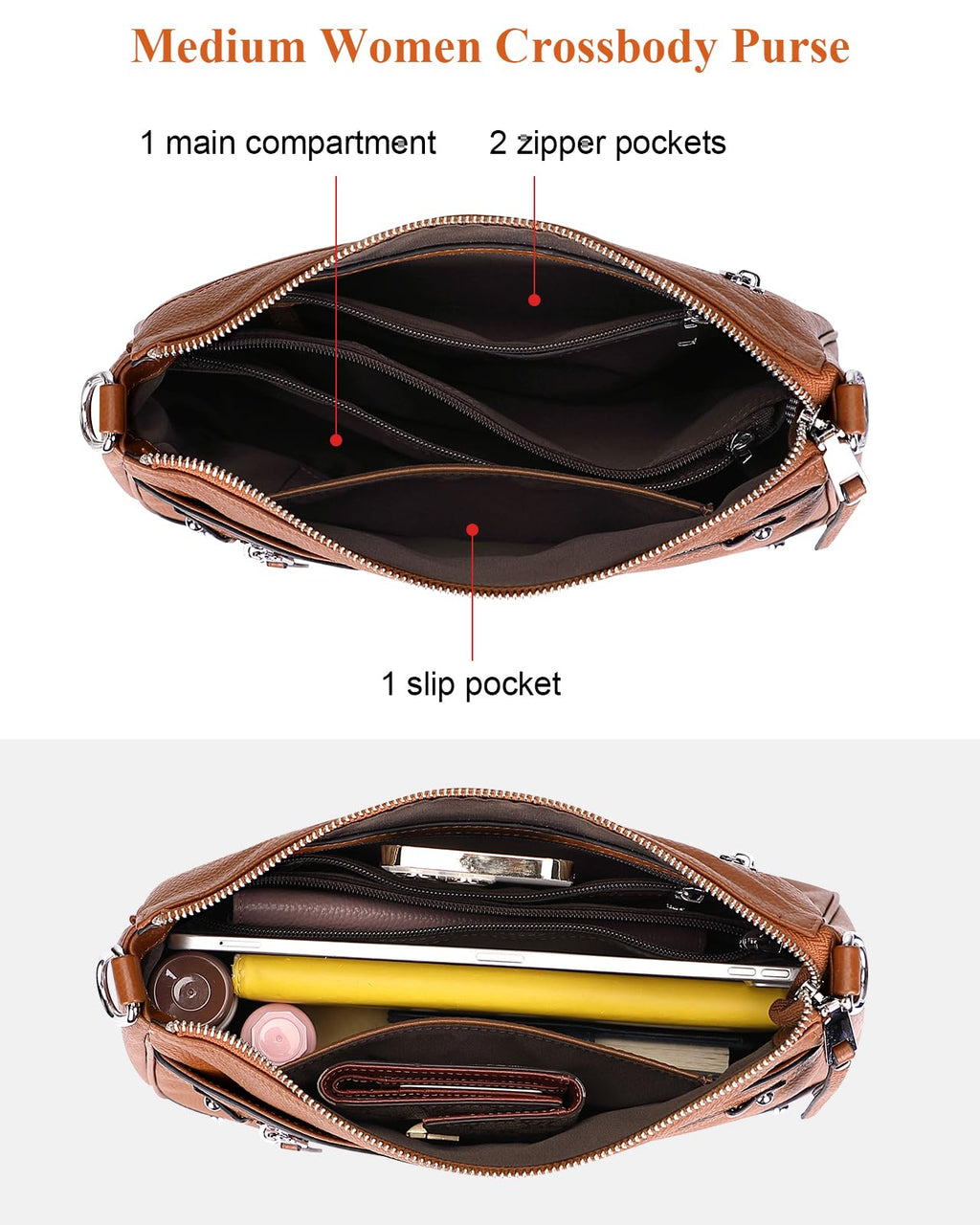 Earth Soft Genuine Leather Crossbody Bag