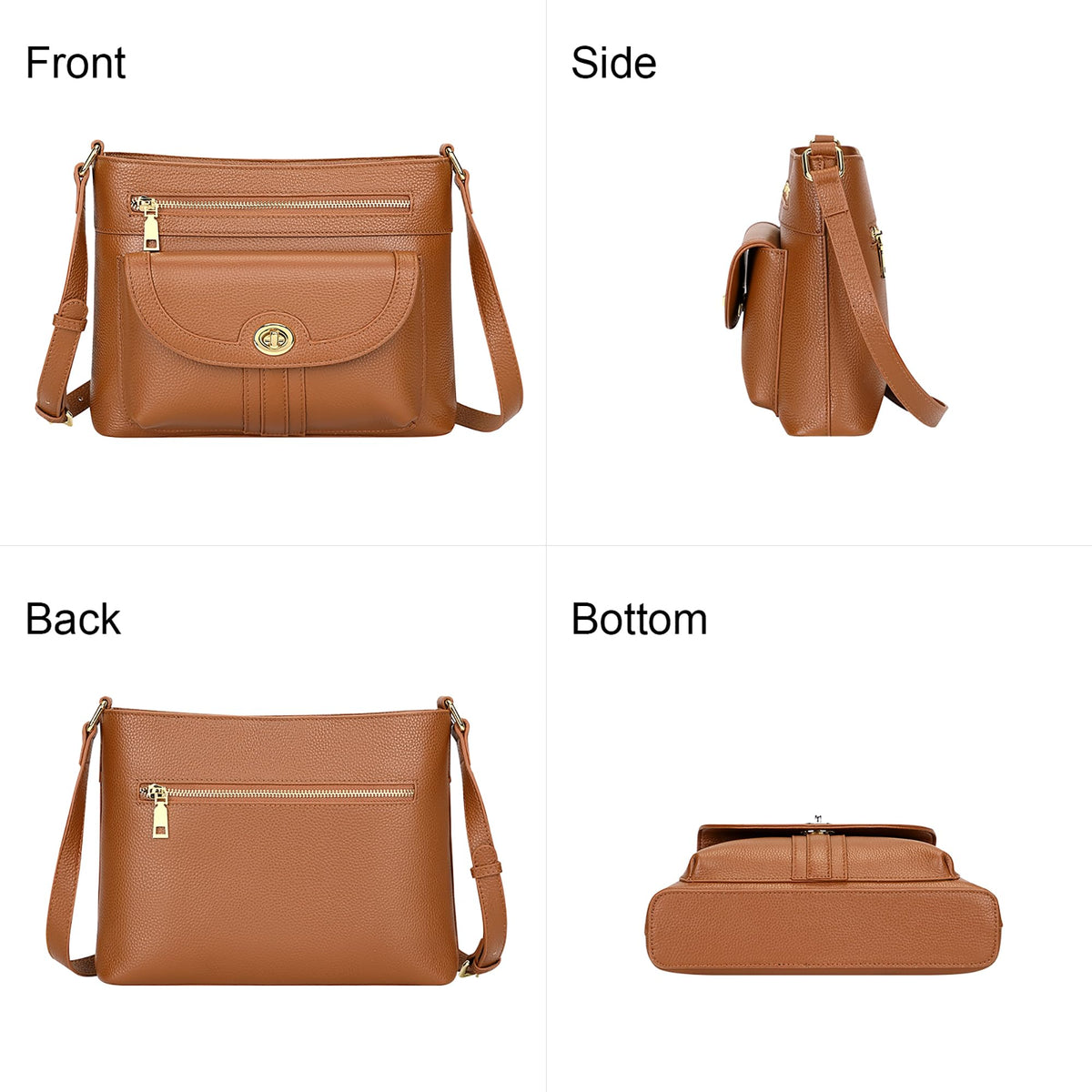 Earth Genuine Leather Crossbody Bag