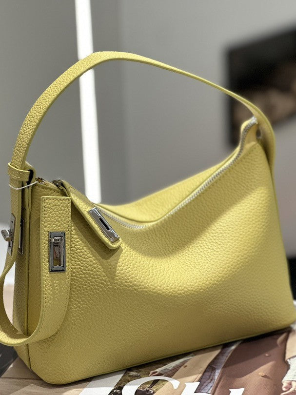 Cowhide Underarm Bag