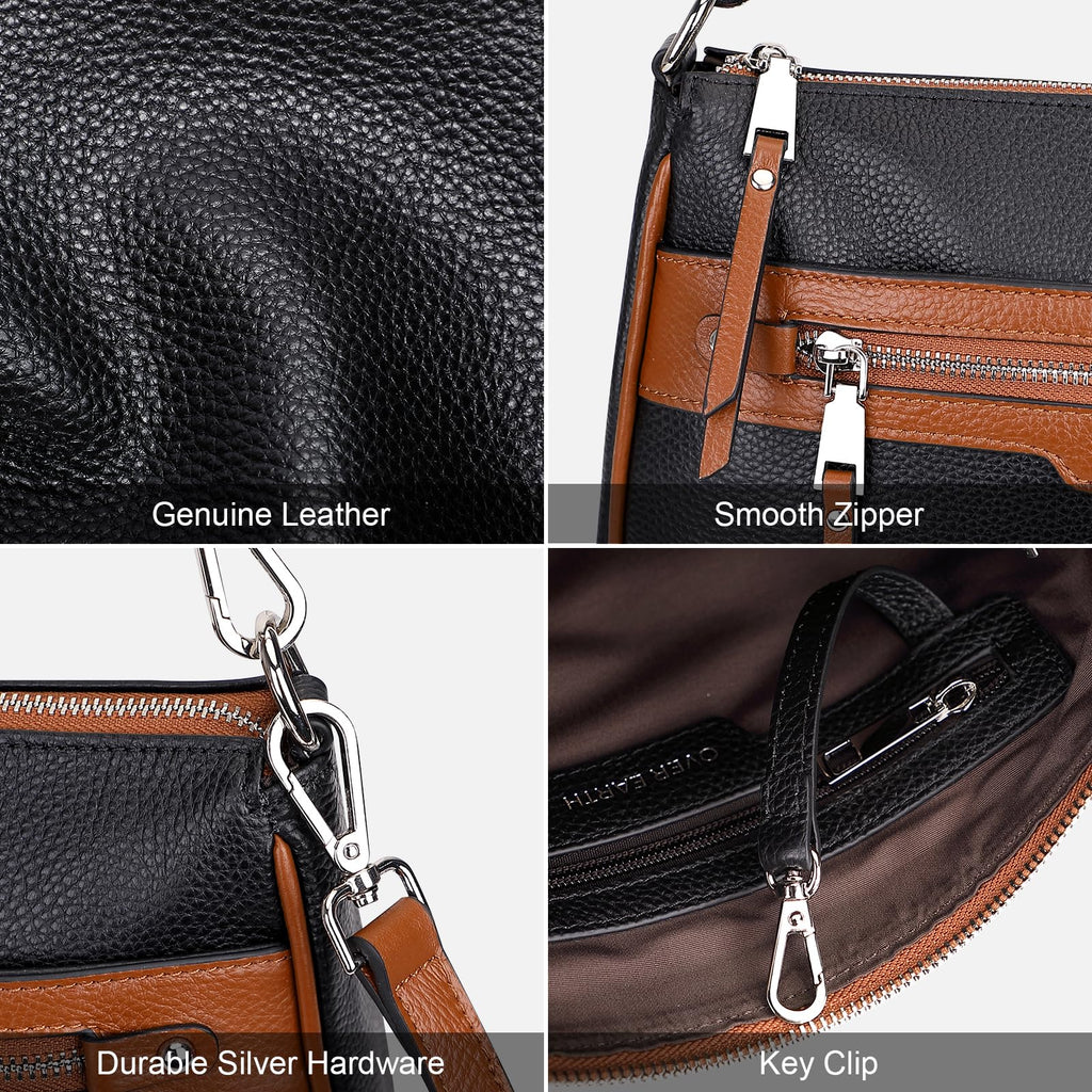 Earth Soft Genuine Leather Crossbody Bag