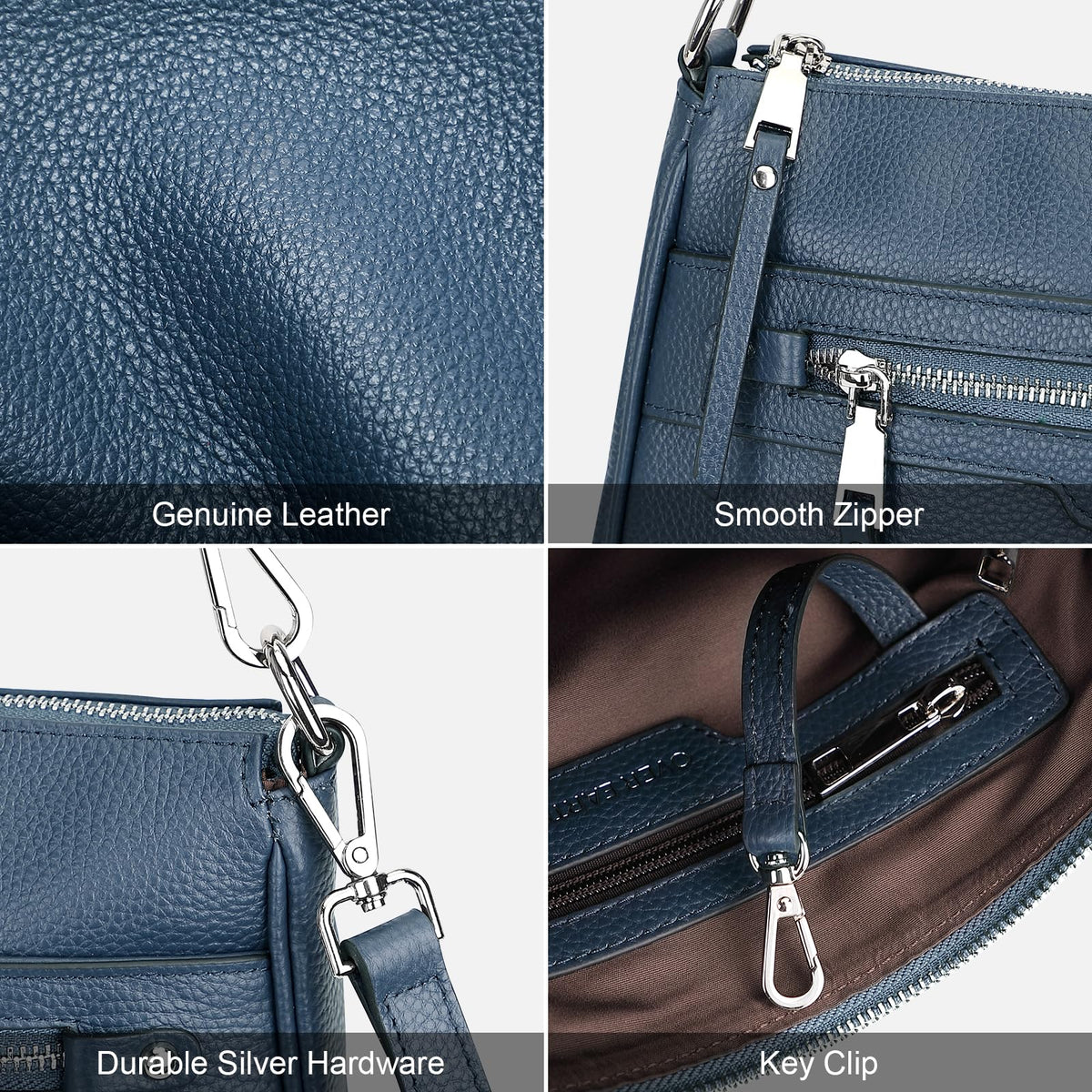 Earth Soft Genuine Leather Crossbody Bag