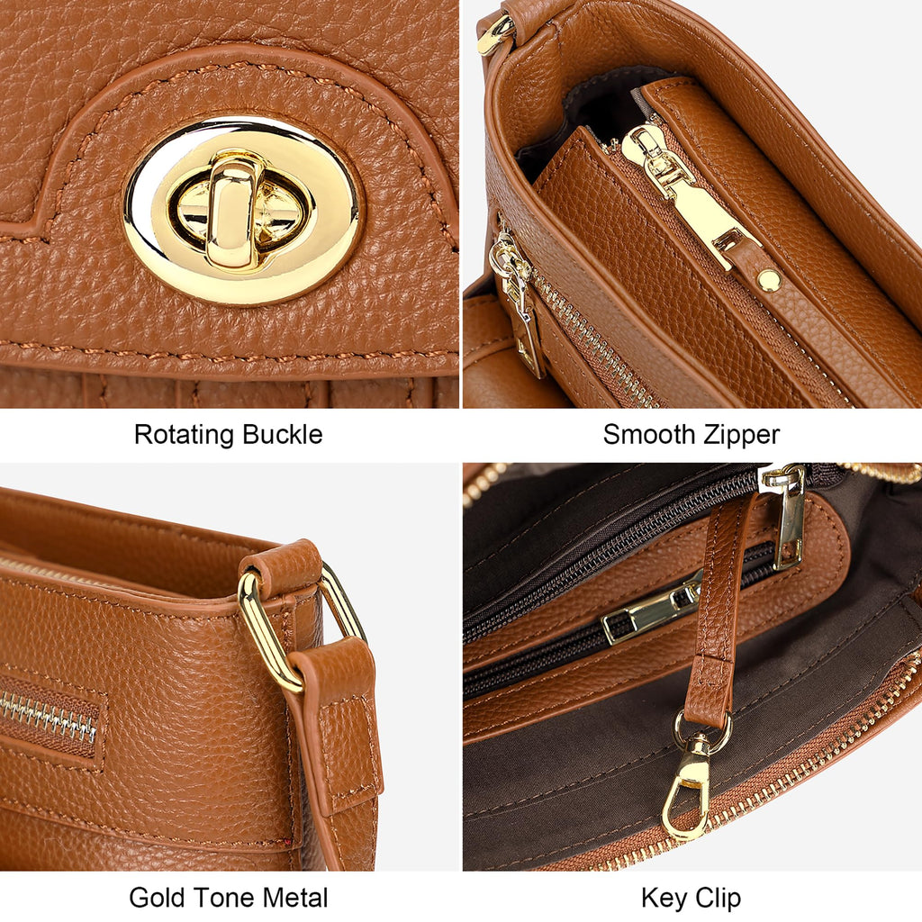 Earth Genuine Leather Crossbody Bag