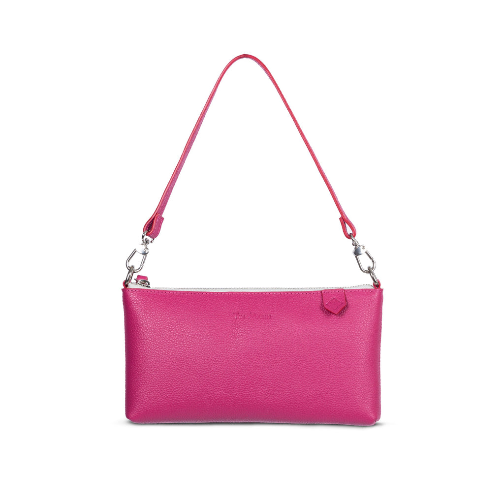 Elia Convertible Leather Bag – Clutch, Shoulder & Crossbody