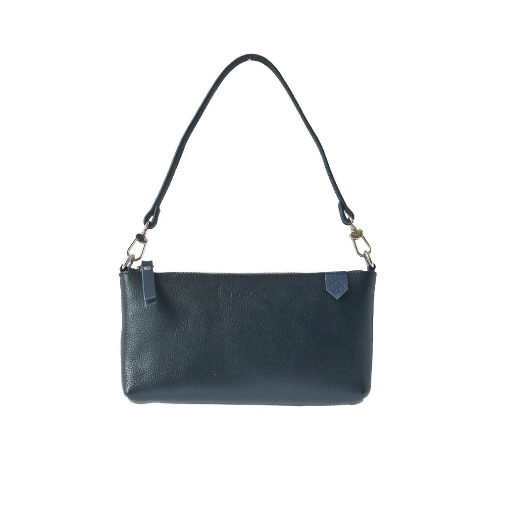 Elia Convertible Leather Bag – Clutch, Shoulder & Crossbody