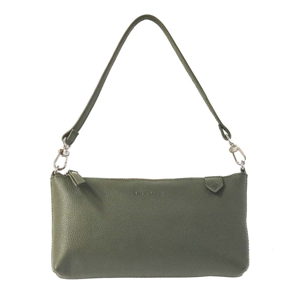 Elia Convertible Leather Bag – Clutch, Shoulder & Crossbody