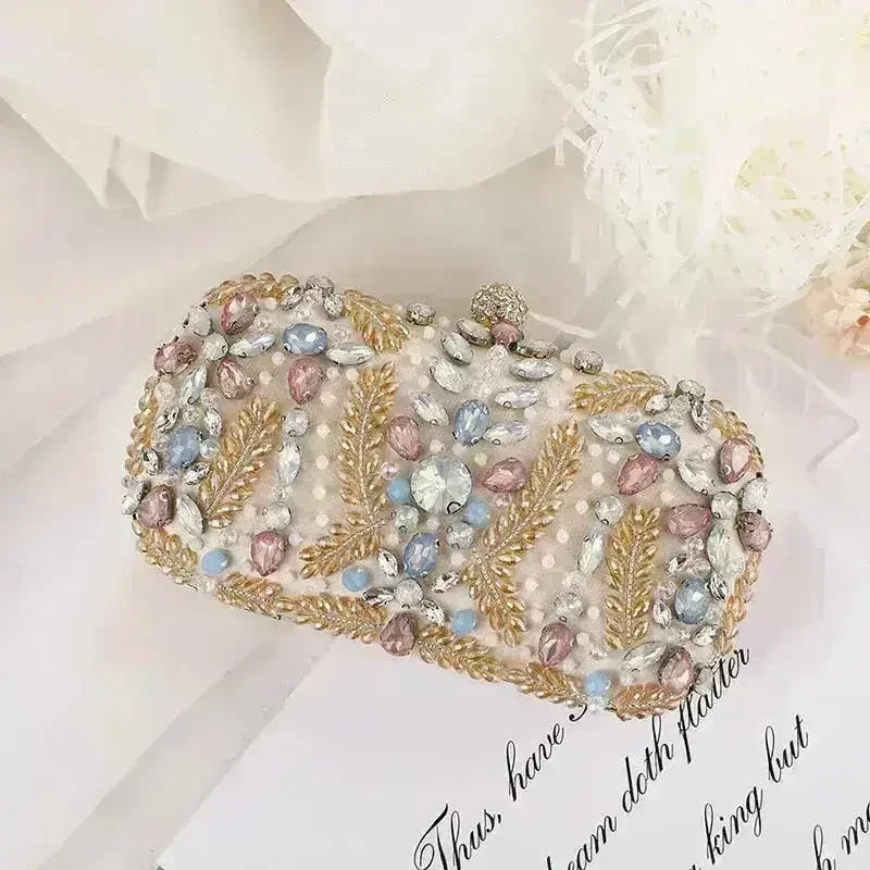 Luxury Rhinestone Clutch Bag - Wedding & Party Purse