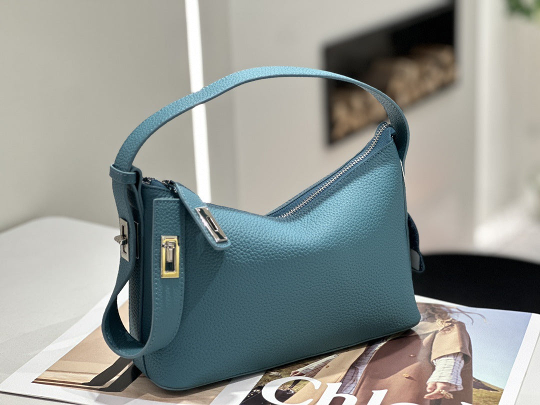 Cowhide Underarm Bag