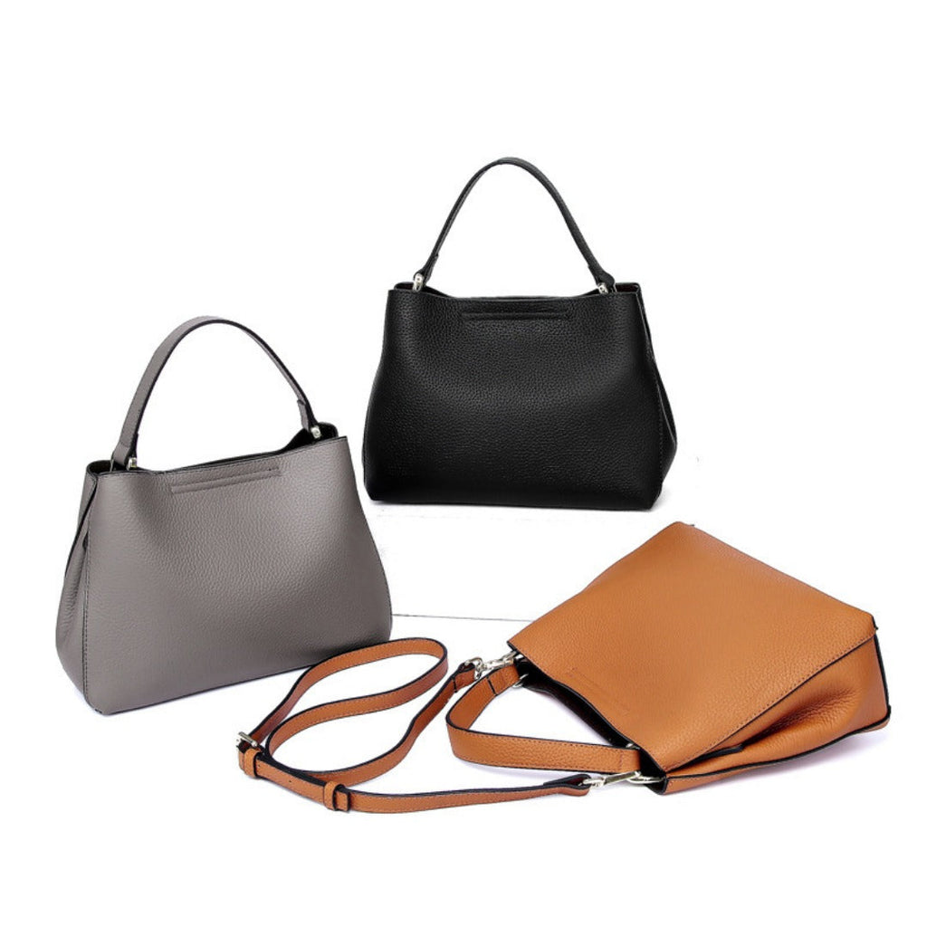 Casual Leather Tote & Shoulder Crossbody Bag -Versa