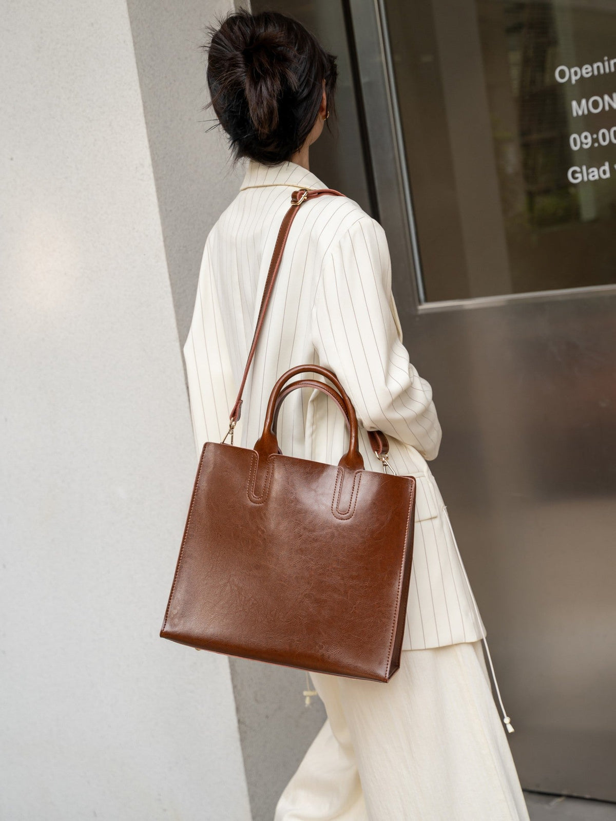 Genuine Leather Women's Commuter Bag